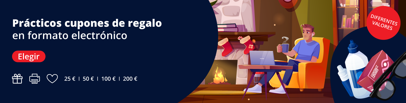 Prácticos cupones de regalo en formato electrónico