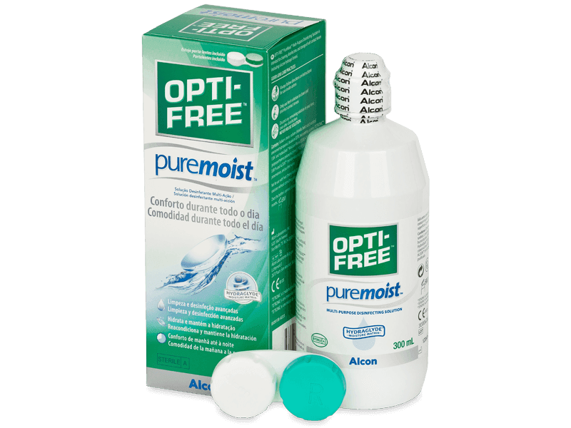 Líquido OPTI-FREE PureMoist 300 ml - líquido de limpieza