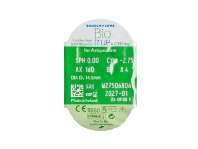 Biotrue ONEday for Astigmatism (30 lentillas) - Previsualización del blister