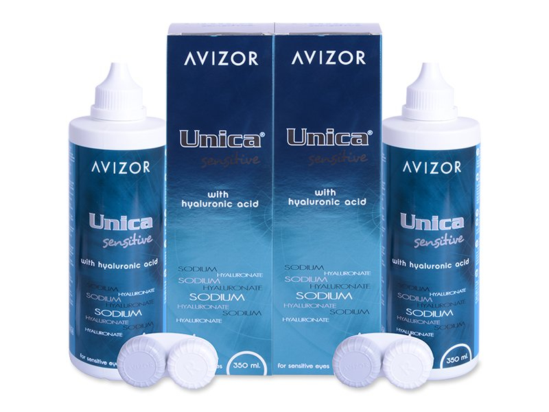 Líquido Avizor Unica Sensitive 2 x 350 ml  - Pack ahorro - solución doble