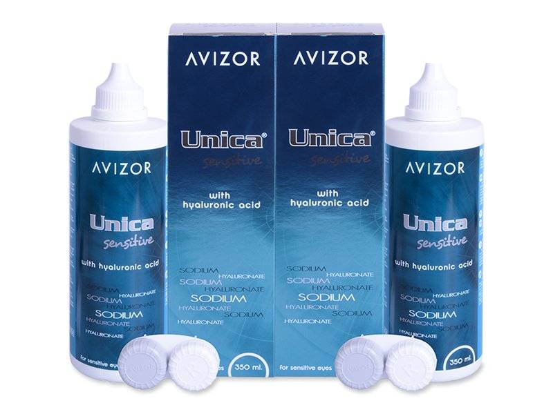 Líquido Avizor Unica Sensitive 2x 350 ml - Pack ahorro - solución doble