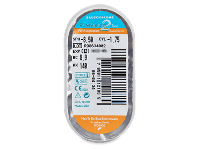 PureVision 2 for Astigmatism (6 Lentillas) - Previsualización del blister