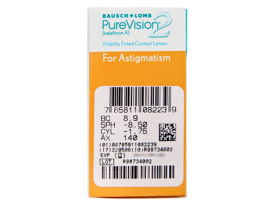 PureVision 2 for Astigmatism (6 Lentillas) - Previsualización de atributos