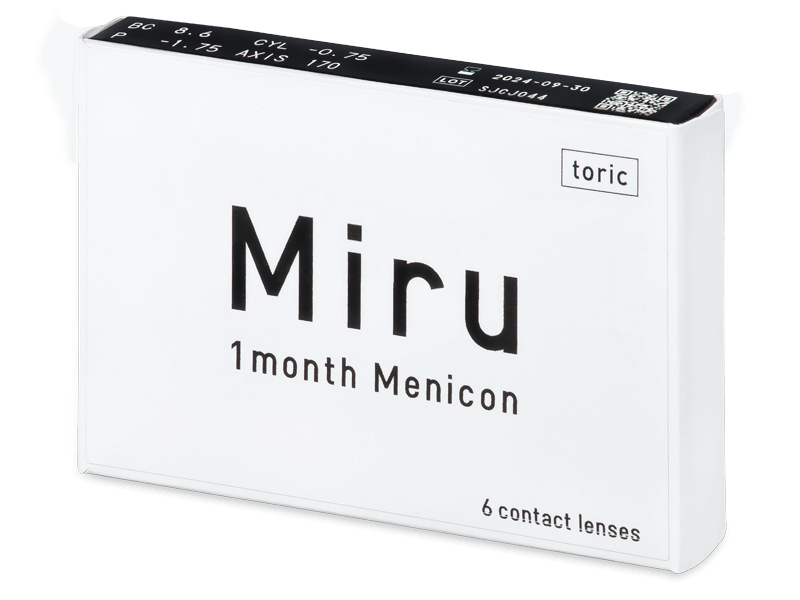 Miru 1 Month Menicon for Astigmatism (6 lentillas) - Lentillas tóricas