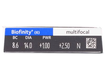 Biofinity Multifocal (6 lentillas) - Previsualización de atributos