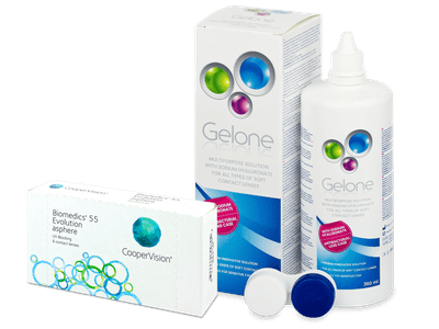 Biomedics 55 Evolution (6 Lentillas) + líquido Gelone 360 ml
