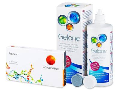 Proclear Sphere (6 Lentillas) + Líquido Gelone 360 ml