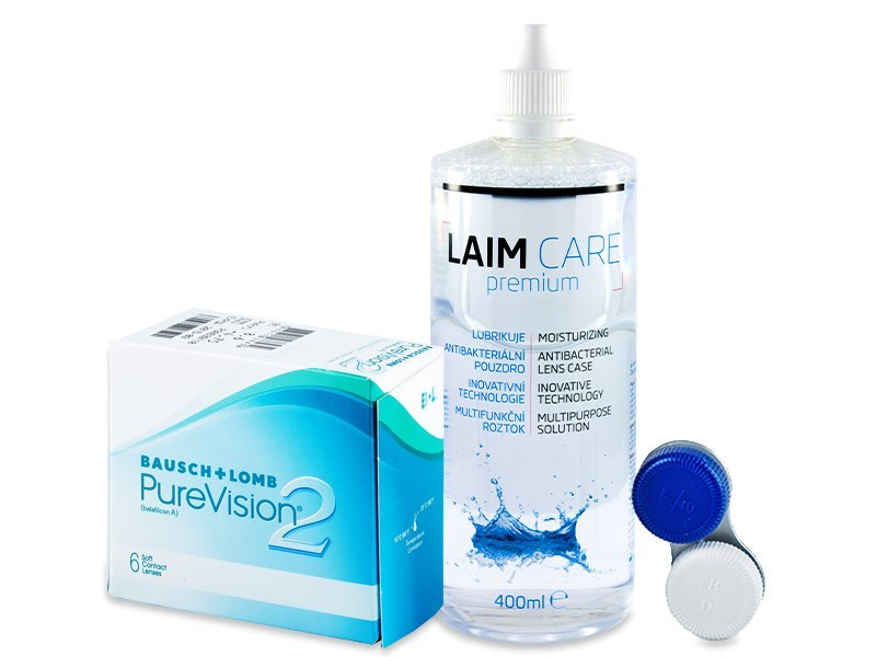 PureVision 2 (6 lentillas) + Líquido Laim-Care 400ml