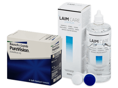 PureVision (6 lentillas) + Laim Care 400 ml - Pack ahorro