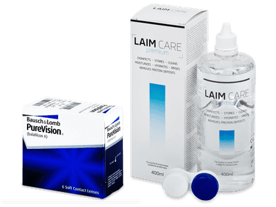 PureVision (6 lentillas) + Laim Care 400 ml