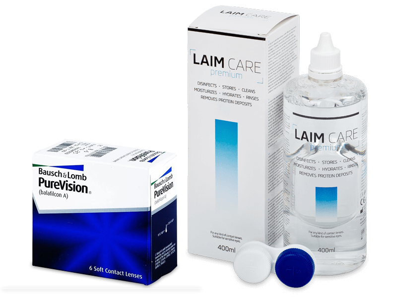 PureVision (6 lentillas) + Líquido Laim-Care 400ml - Pack ahorro