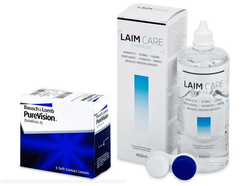 PureVision (6 lentillas) + Laim Care 400 ml - Pack ahorro