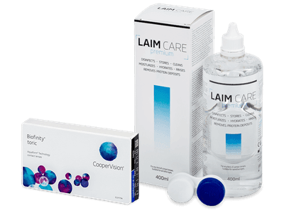 Biofinity Toric (3 lentillas) + Laim Care 400 ml