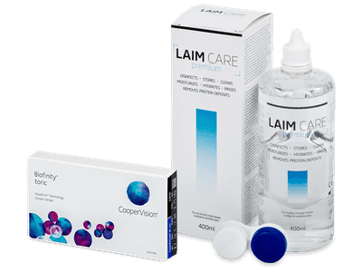 Biofinity Toric (3 lentillas) + Laim Care 400 ml