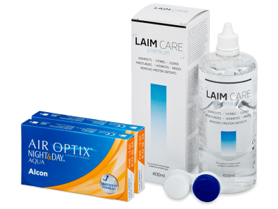Air Optix Night and Day Aqua (2x 3 Lentillas) + Laim Care 400 ml