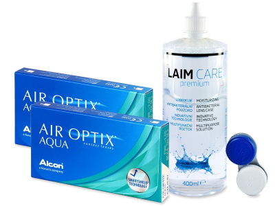 Air Optix Aqua (2x3 Lentillas) + Líquido Laim-Care 400ml