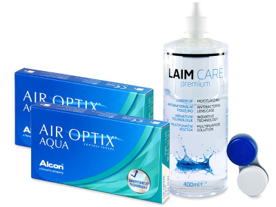 Air Optix Aqua (2x3 Lentillas) + Líquido Laim-Care 400ml