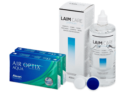 Air Optix Aqua (2x 3 Lentillas) + Laim Care 400 ml