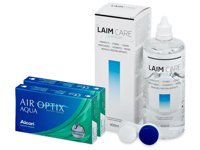 Air Optix Aqua (2x 3 Lentillas) + Laim Care 400 ml