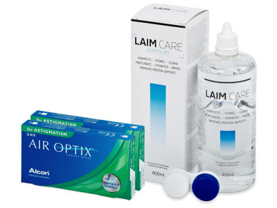 Air Optix for Astigmatism (2x 3 Lentillas) + Laim Care 400 ml