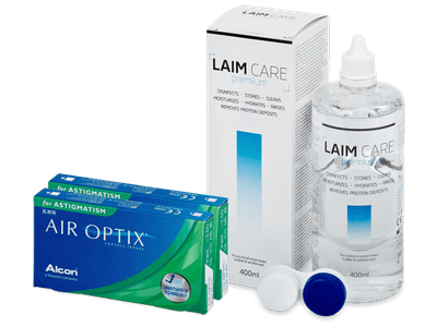 Air Optix for Astigmatism (2x 3 Lentillas) + Laim Care 400 ml