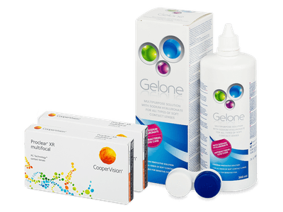 Proclear Multifocal XR (2x3 Lentillas) + líquido Gelone 360 ml