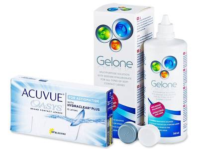 Acuvue Oasys for Astigmatism (6 lentillas) + Líquido Gelone 360 ml