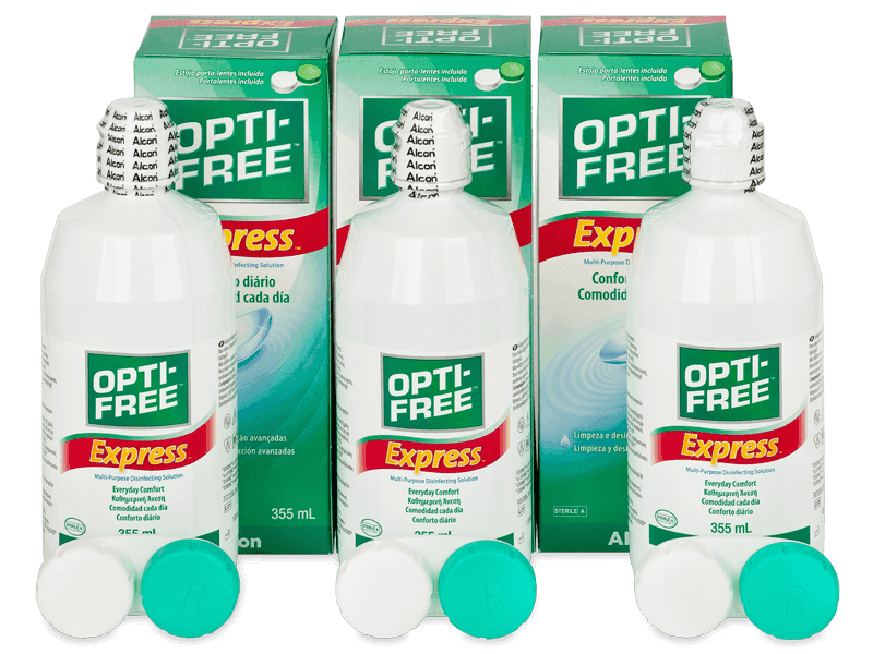 Líquido OPTI-FREE Express 3 x 355 ml - Pack ahorro - solución triple