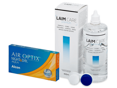 Air Optix Night and Day Aqua (6 lentillas) + Laim Care 400 ml