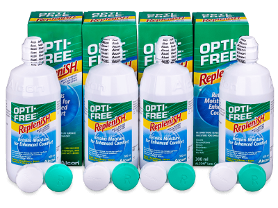 Líquido OPTI-FREE RepleniSH 4x 300 ml - Pack ahorro - 4-solución 