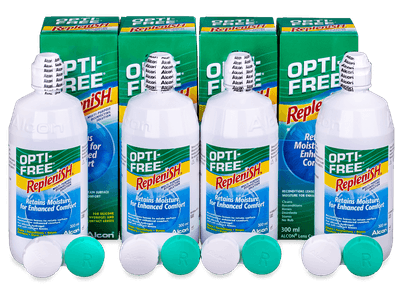 Líquido OPTI-FREE RepleniSH 4x 300 ml - Pack ahorro - 4-solución 