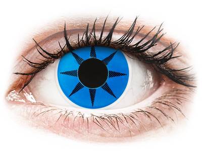 ColourVUE Crazy Lens - Blue Star - Sin graduación (2 lentillas)