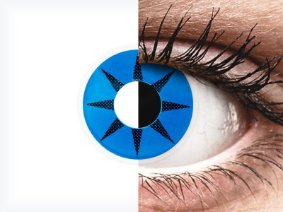 ColourVUE Crazy Lens - Blue Star - Sin graduación (2 lentillas)
