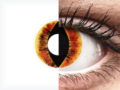 ColourVUE Crazy Lens - Saurons Eye - Sin graduación (2 lentillas)