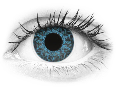 ColourVUE Crazy Lens - Solar Blue - Sin graduación (2 lentillas)