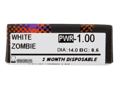 ColourVUE Crazy Lens - White Zombie - Graduadas (2 lentillas) - Previsualización de atributos