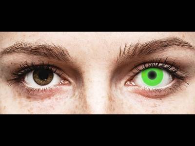 ColourVUE Crazy Glow Green - Sin graduación (2 lentillas)