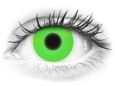 ColourVUE Crazy Glow Green - Sin graduación (2 lentillas)