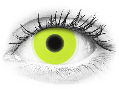 ColourVUE Crazy Glow Yellow - Sin graduación (2 lentillas)