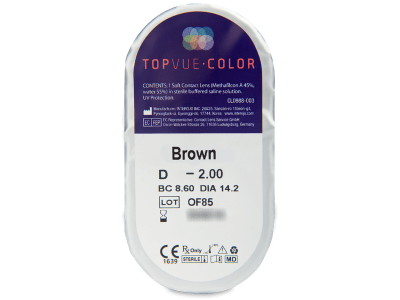 TopVue Color - Brown - Graduadas (2 lentillas) - Previsualización del blister