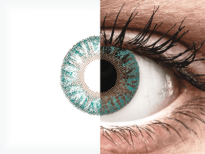 TopVue Color - Turquoise - Graduadas (2 lentillas)