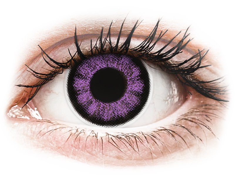ColourVUE BigEyes Ultra Violet - Sin graduación (2 lentillas) - Lentillas de colores