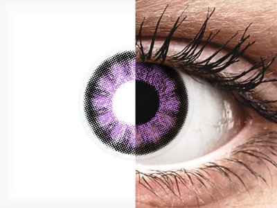 ColourVUE BigEyes Ultra Violet - Sin graduación (2 lentillas)