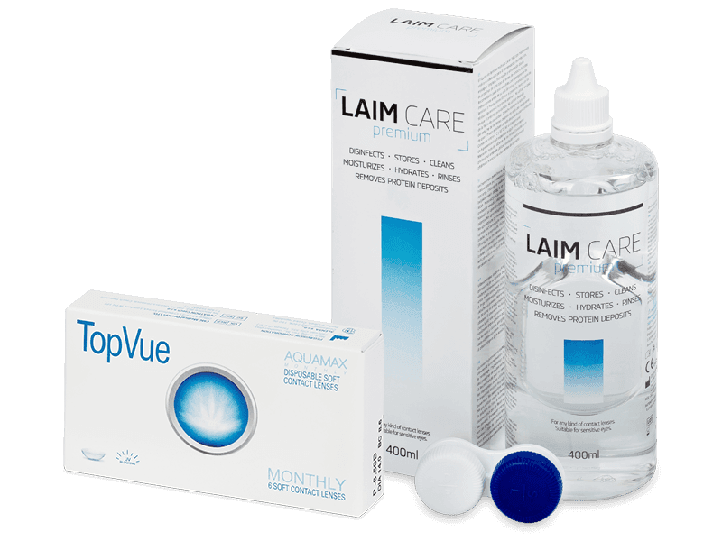 TopVue Monthly (6 Lentillas) + Laim Care 400 ml - Pack ahorro