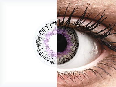 ColourVUE Fusion Violet Gray - Sin graduación (2 lentillas)
