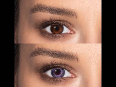 ColourVUE Fusion Violet Gray - Sin graduación (2 lentillas)