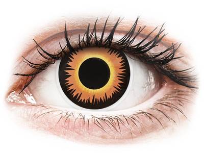 ColourVUE Crazy Lens - Orange Werewolf - Diarias sin graduación (2 Lentillas)