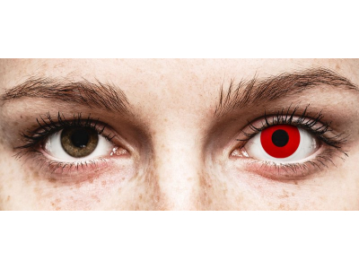 ColourVUE Crazy Lens - Red Devil - Diarias sin graduación (2 Lentillas)
