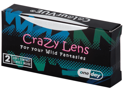 ColourVUE Crazy Lens - White Zombie - Diarias sin graduación (2 Lentillas) - Lentillas de colores