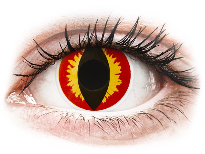 ColourVUE Crazy Lens - Dragon Eyes - Diarias sin graduación (2 Lentillas) - Lentillas de colores